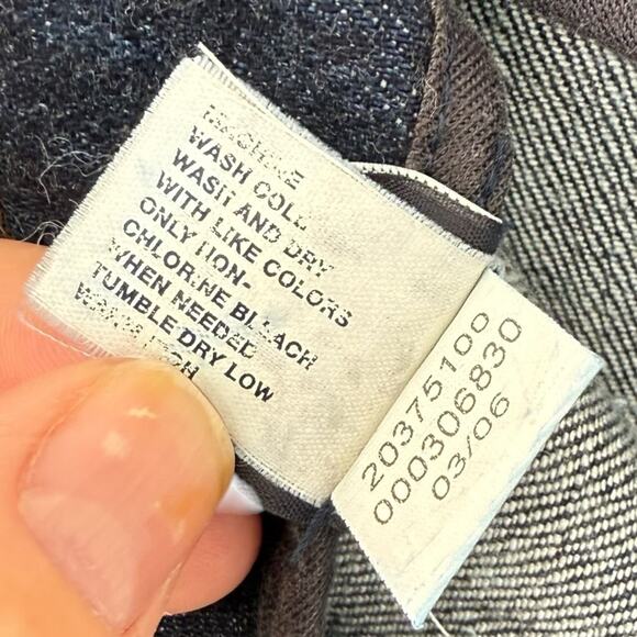 Y2K Vintage Gap Dark Wash Denim Midi Pencil Skirt, Size 10 Casual Normcore - Picture 6 of 7